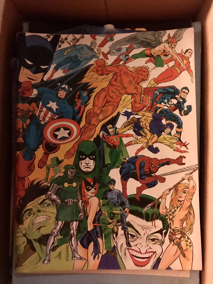 DuffComics's tweet photo. I found “The Steranko History of Comics” in my basement. I thought it had been sold with the rest of my collection a few years ago. At a time when I’ve really been missing my old comic books this was a happy find. @iamsteranko #DuffComics https://t.co/2CUaIDEYov