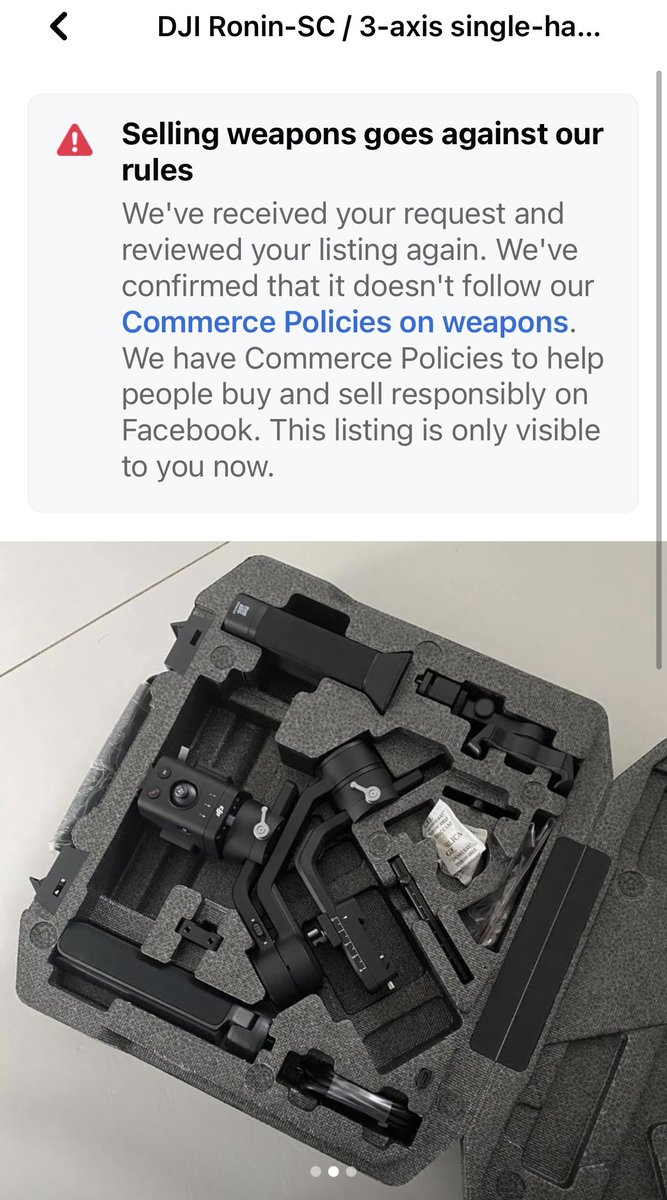 stevenshiau's tweet photo. Facebook “weapon” certification 🤪#DJI #djironinsc #Facebook https://t.co/0wGCAozwIm