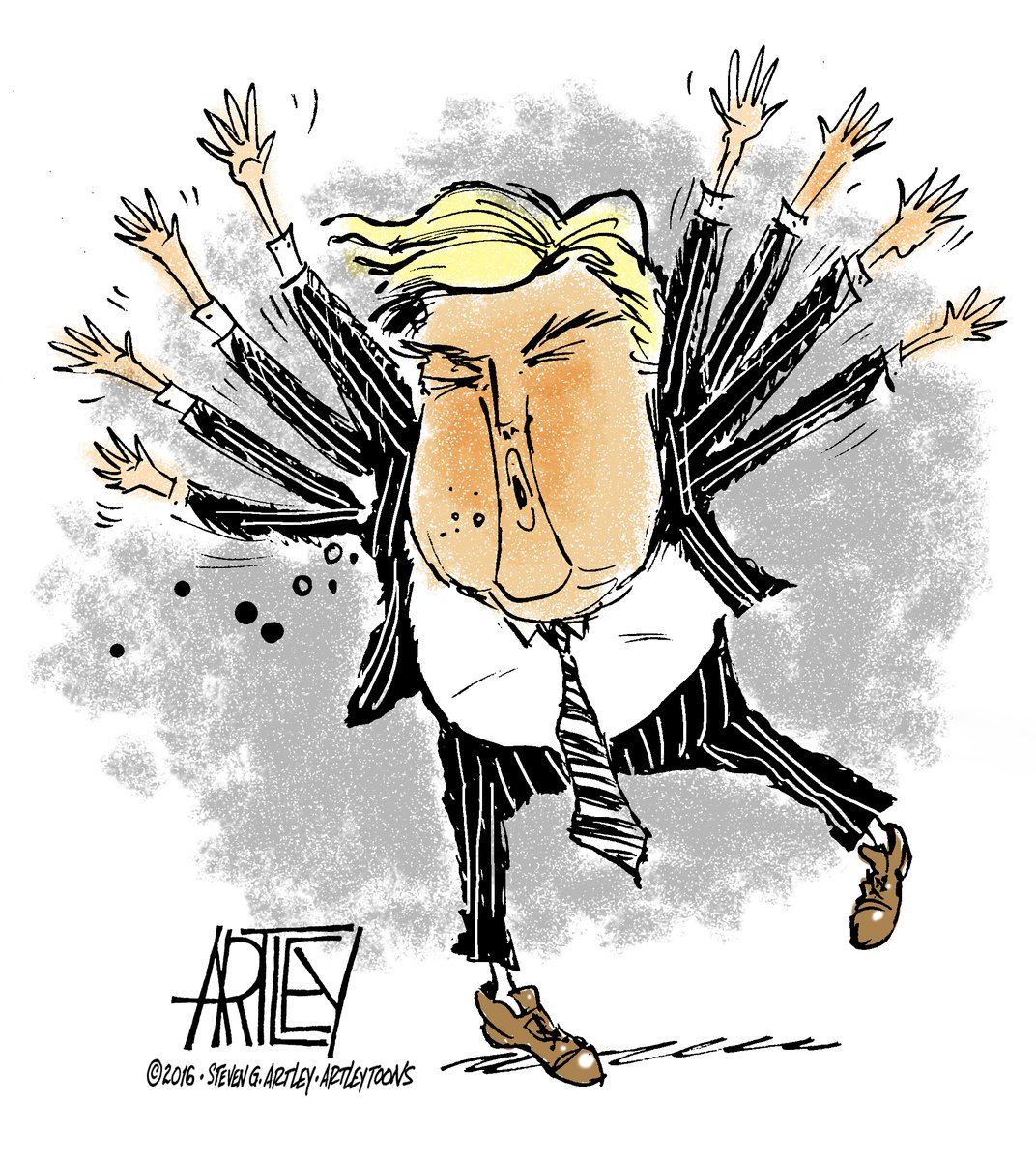 artleytoons's tweet photo. A case where Trump did not lie (2016 rally in Ohio):
"I would like to promise and pledge to all of my voters and supporters, and to all the people of the United States, that I will totally accept the results of this great and historic presidential election... If … I … win!" https://t.co/cynUfh1Z3k