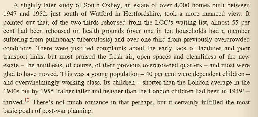 9/ I referenced the estate in my book 'Municipal Dreams: the Rise and Fall of Council Housing' (Christmas is coming up if you're looking for gift ideas). These estates changed lives, in some cases they will have saved them.