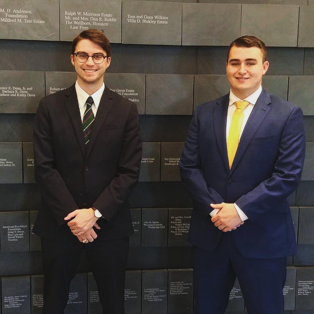 CONGRATULATIONS to Alisa Trejo and Christian Carson-Banister, the CHAMPIONS of this weekend’s ABA Regional Negotiations Competition!! They will now move on to nationals!!

And CONGRATS to Hunter Slocum and Noah Patrick, who made it all the way to finals in the same competition!!