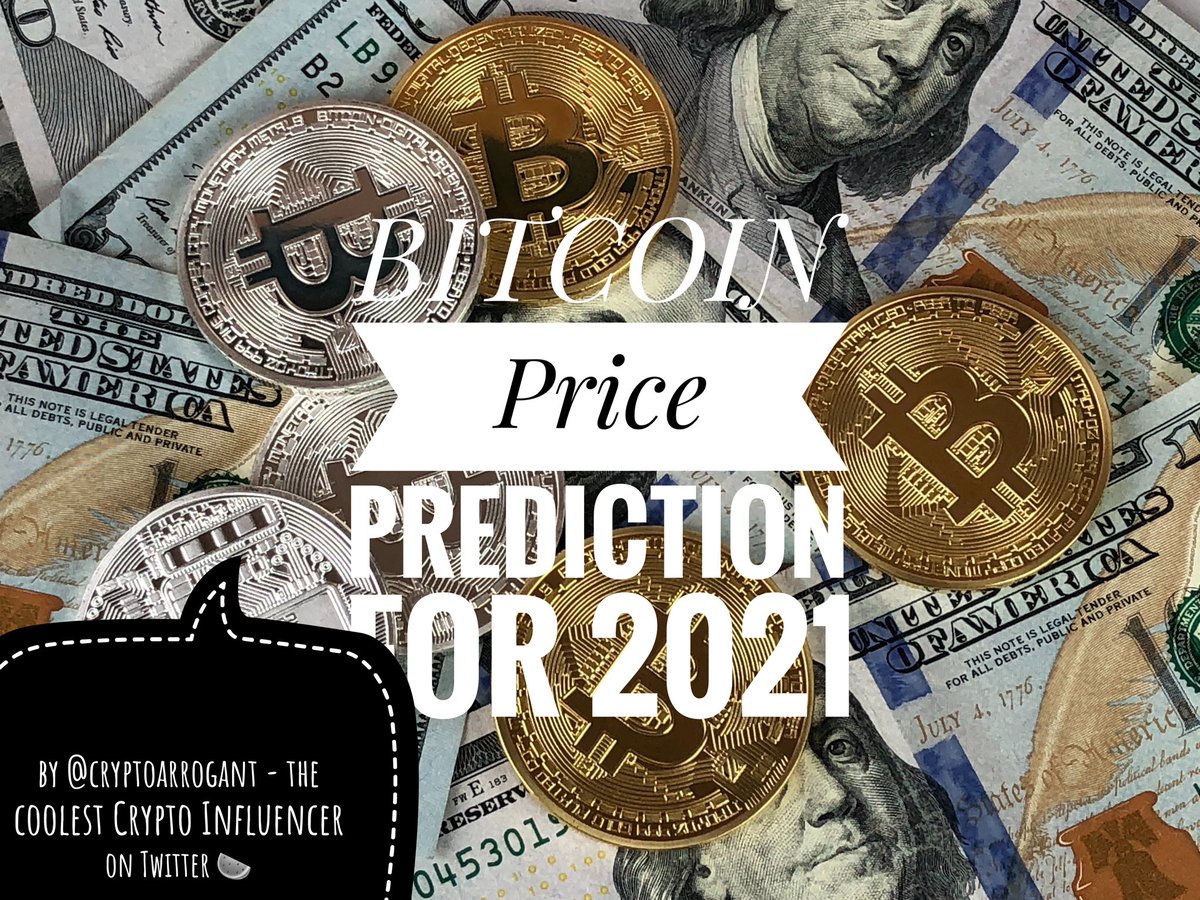 cryptoarrogant's tweet photo. Share your #BTC Prediction for 2021 under my Tweet 👍
What do you think? 🍉

#crypto #bitcoin #cryptocurrenices https://t.co/5dAKGkzY38
