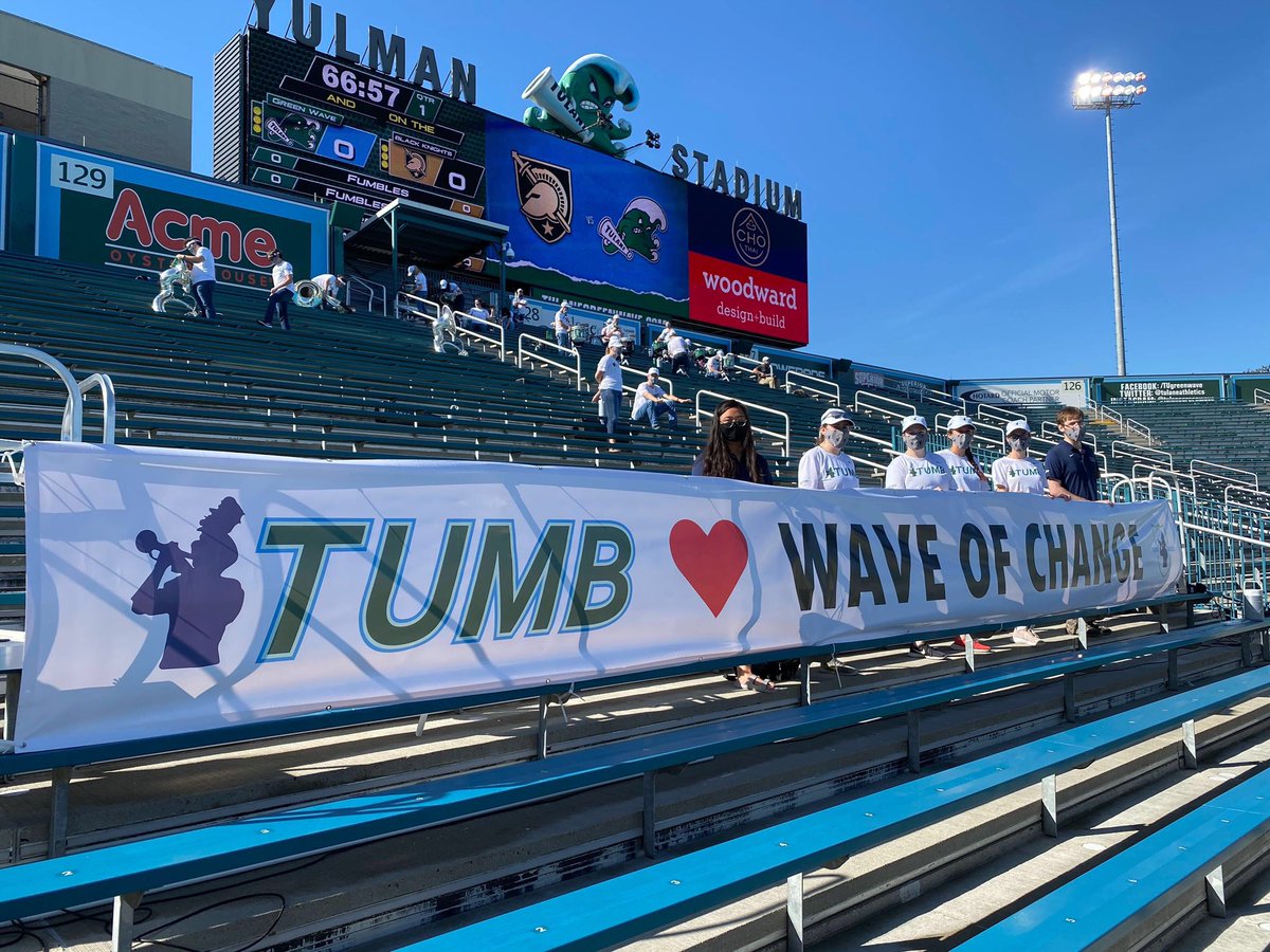 Pictured: “TUMB ❤️ Wave of Change” banner with the newly formed TUMB Social Action Committee