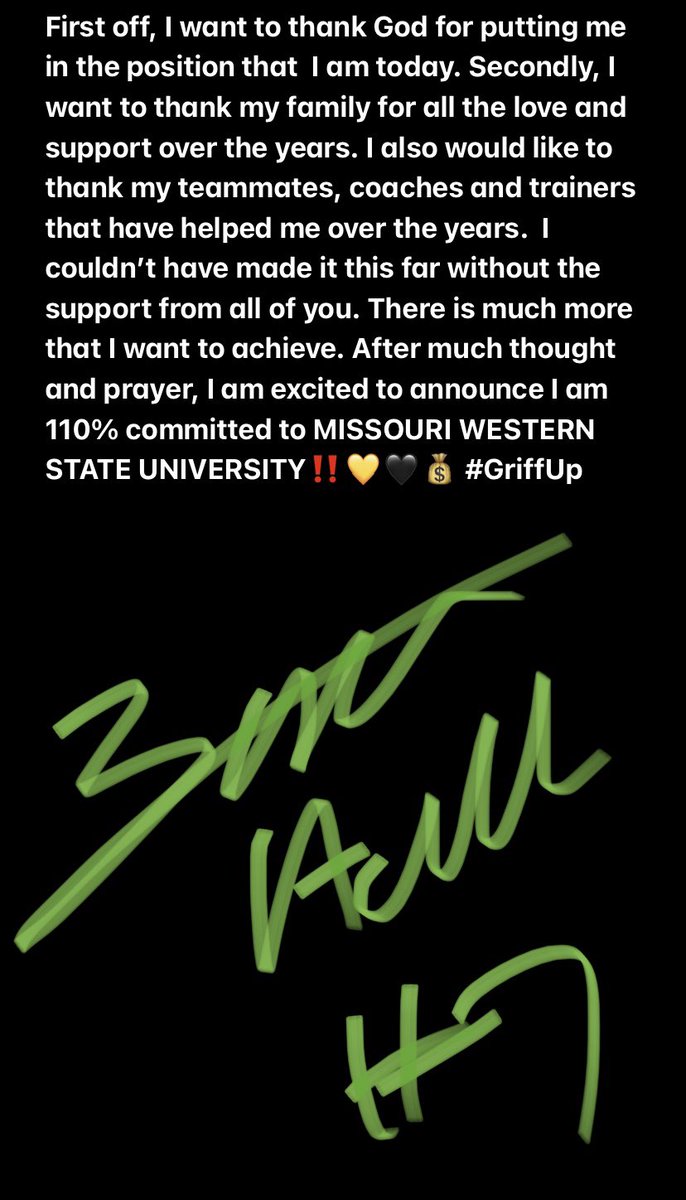 ZakAcuff's tweet photo. 110% Committed ‼️ #GriffUp @CoachDaveBrown @CoachWillie @prepxtra @5StarPreps @Devin_Driscoll @TNGridironScout @Bigwill46798139 https://t.co/d6KeaAMWy7