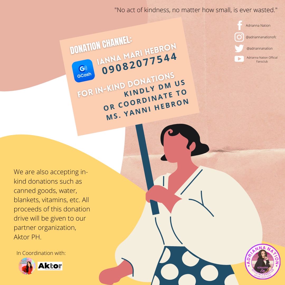 HOPE NEXT DOOR 

“Bente mo, Pag-Asa ko” 
In coordination with @AktorPh and @AdriannaBuddies 

Your P20 can go a long way.
This is a drive to aid the victims of Typhoon Ulysses. 
Help us by donating and or sharing this on your social media accounts. 

#BangonCagayan
#HopeNextDoor