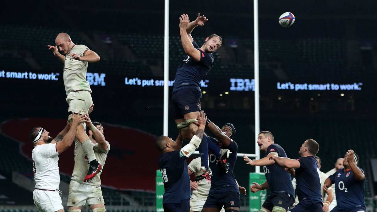 WaspsRugby's tweet photo. 🐝 What an international weekend from our Wasps... 

🌹 An @EnglandRugby debut and try for @jackswillis7! 

🌍 Tries for @d_jrobson and Matteo Minozzi, and the usual strong shifts from @joe_launch and @wrowlands45! 

#WaspsAlways https://t.co/Bs2ADhRxtB