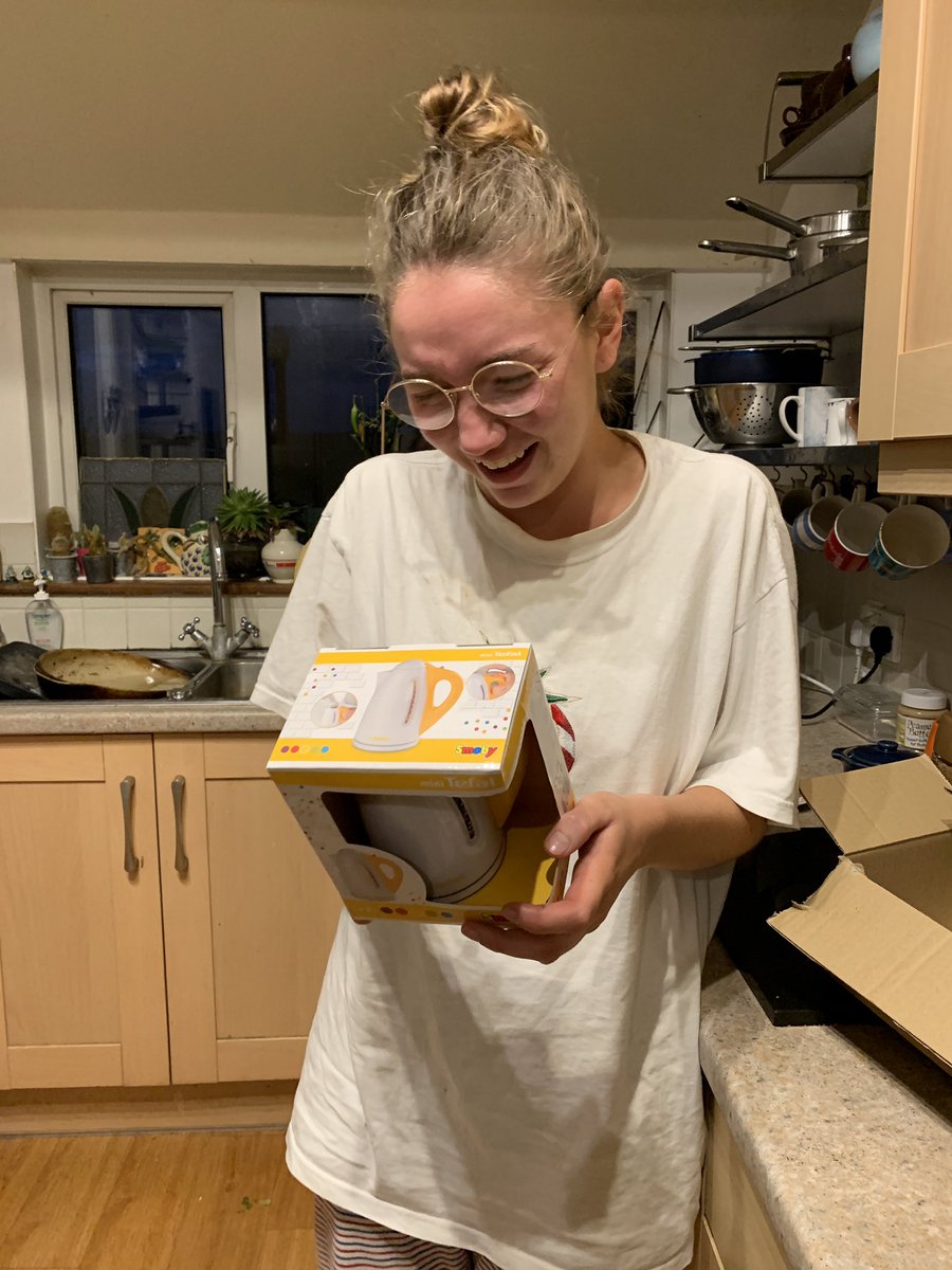 My daughter ordered a little kettle so she can make coffee in her room. She’s been so excited about it. It’s just arrived... 