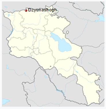 2/ Qizil Shafag ("Red Dawn" in Azerbaijani; now called Dzyunashogh) was an Azerbaijani-majority village in Armenian SSR, located on the border with Georgian SSR. Similarly, Kerkenj ("harder than stone" in Armenian dialect) was an Armenian-majority village in Shamakhi, AzSSR.