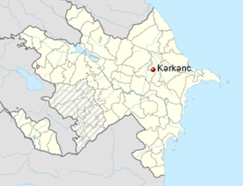 2/ Qizil Shafag ("Red Dawn" in Azerbaijani; now called Dzyunashogh) was an Azerbaijani-majority village in Armenian SSR, located on the border with Georgian SSR. Similarly, Kerkenj ("harder than stone" in Armenian dialect) was an Armenian-majority village in Shamakhi, AzSSR.