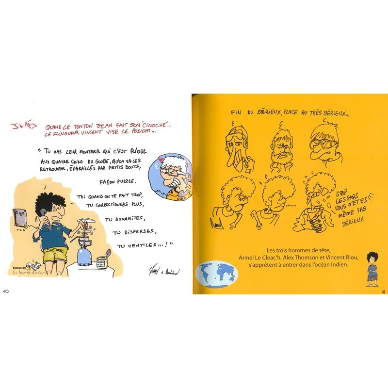 LIVRE : LE VENDÉE GLOBE DE JEAN LE CAM EN 80 JOURS...
Retracez les conditions de navigation &amp; les tracas quotidiens à travers des dessins humoristiques sur l'épopée du Roi !
⚓️🎁 Toujours disponible dans le commerce et sur coop-breizh.fr ! 
#AllezJean ! #VendeeGlobe