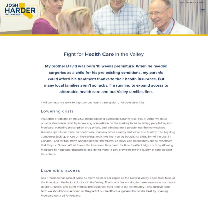 Three of them won in swing districts, not six. And while they did co-sponsor M4A (along w other HC bills), the three *ran on* the ACA, not M4A.So I guess Ocasio-Cortez’ message to other Dems is: “It’s cool to co-sponsor M4A. Just don’t put it on your website or in your ads.” 