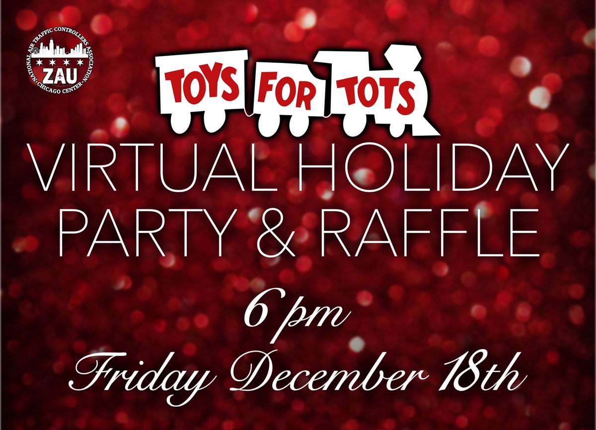 Stay tuned for more info but we aren’t letting COVID stop us from celebrating the holidays while doing well for the community!!! Our annual TOYS FOR TOTS (now virtual) Christmas Party is back!
-Over $2,000.00 in raffle prizes from local spots
-Games
-Contests
#NATCA #toysfortots