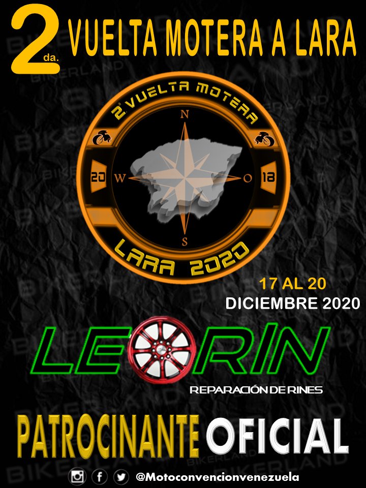 eventoscodigo's tweet photo. Bienvenido nuestro Aliado comercial @leopoldo580 de nuestro hermano Leopoldo "El Tigre de Lara" los especialistas en Repacion de todo tipo de rines. Dice presente en la segunda Vuelta a Lara 2020. https://t.co/f9AKTnBnFk