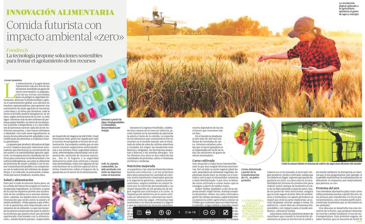 charo_barroso's tweet photo. #ABCNatural Nov 20
🟢Especial #Alimentación Sostenible 

🍵Proteína de insecto, carne sintética, envases comestibles...
🔬Innovación en los nutrientes al servicio de la #salud y de la preservación de la Naturaleza

En https://t.co/Y7IXQdBDJe
▶️https://t.co/brQusjTiVU
Desgarga PDF https://t.co/Ony2Kts9so