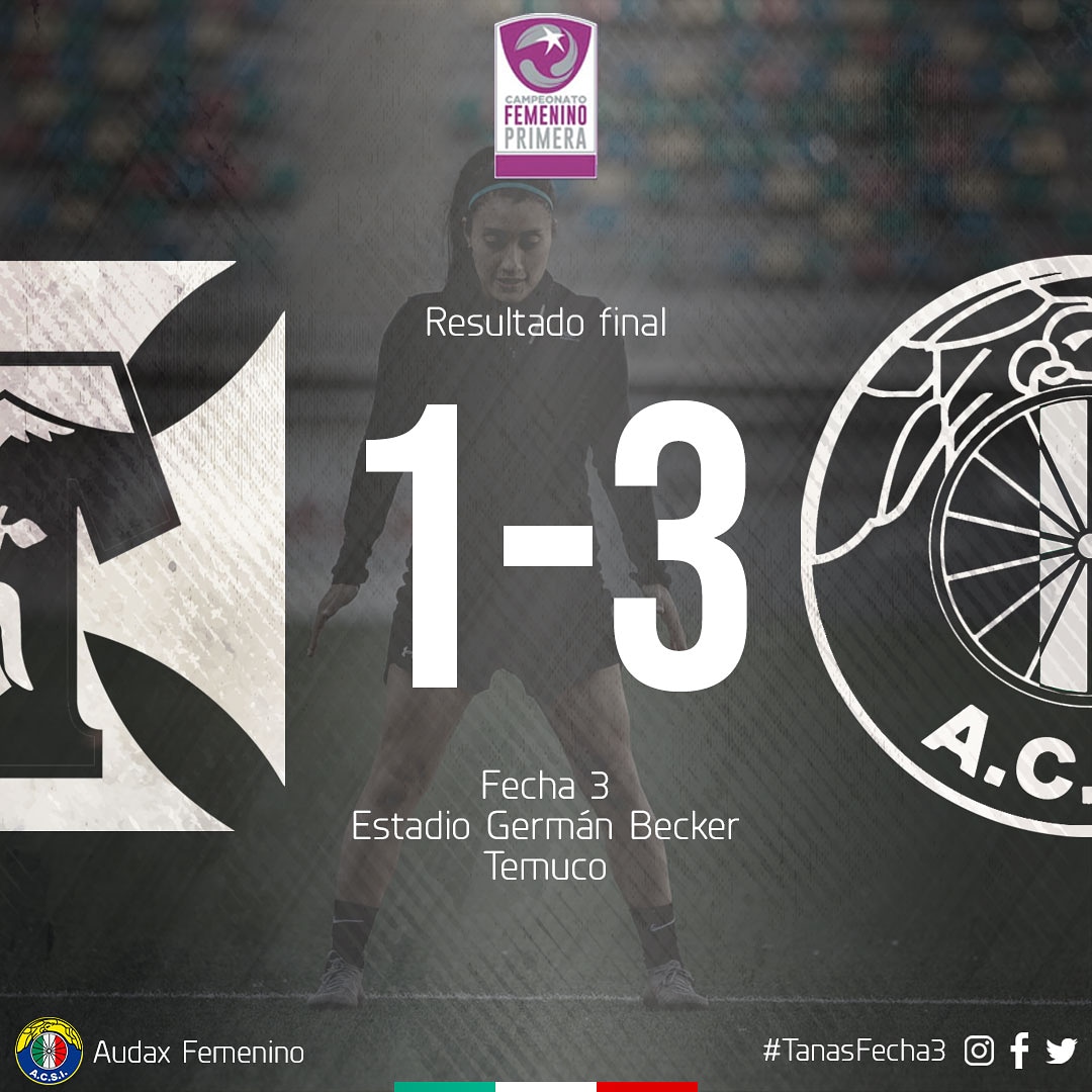 Audaxfemenino's tweet photo. #TanasFecha3
Final en #Temuco 💚❤️
Sumamos importantisimos 3 puntos en el Germán Becker 🏟️ por la Fecha 3 del #Transicion2020 frente a @Temucooficial por 1-3 🤩.
⚽ Andrea Gamboa
⚽ Yessenia Huenteo
⚽ Dominique Chamorro
#VamosTanas 🇮🇹
#AquíJugamosTodos
@audaxitaliano https://t.co/GO116AXdPE