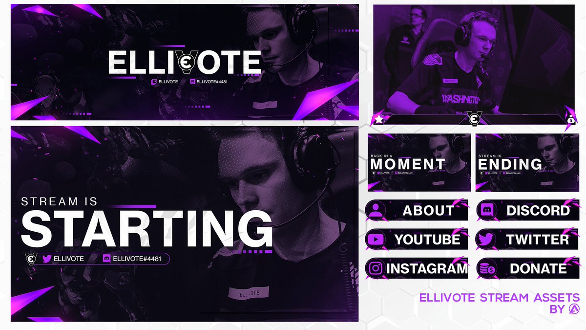 Social media package for Ellivote // <a href="/ELLIVOTE/">Elliot Vaneryd</a>
Let me know what you guys think!
 
(Repost because idk where the original post went?)

📩graphicaphyl.carbonmade.com
🌐DM to get your own!