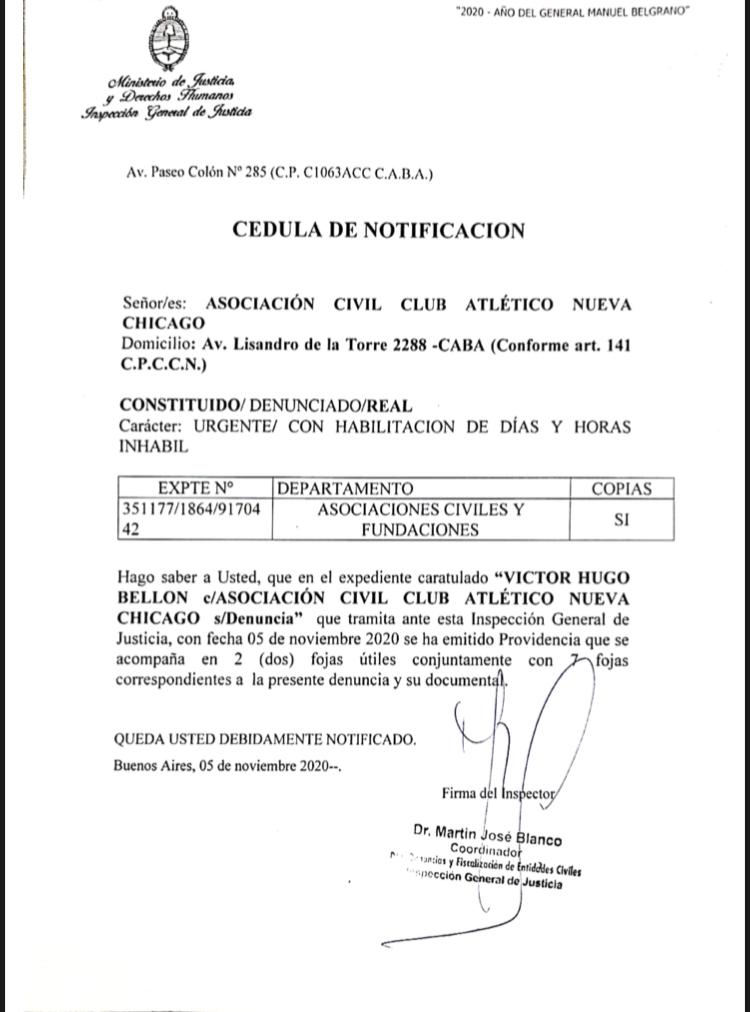 NuevaChicago's tweet photo. #EleccionesCANCH

HUGO BELLON CONTRA CLUB ATLÉTICO NUEVA CHICAGO 

Se recibió una denuncia del candidato a Presidente Hugo Bellon contra nuestra institución. Aquí la copia de la misma. https://t.co/8D3hA2Bqpj