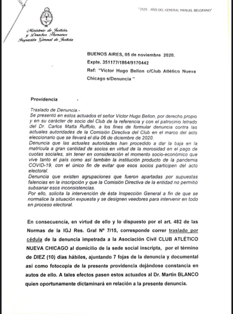 NuevaChicago's tweet photo. #EleccionesCANCH

HUGO BELLON CONTRA CLUB ATLÉTICO NUEVA CHICAGO 

Se recibió una denuncia del candidato a Presidente Hugo Bellon contra nuestra institución. Aquí la copia de la misma. https://t.co/8D3hA2Bqpj
