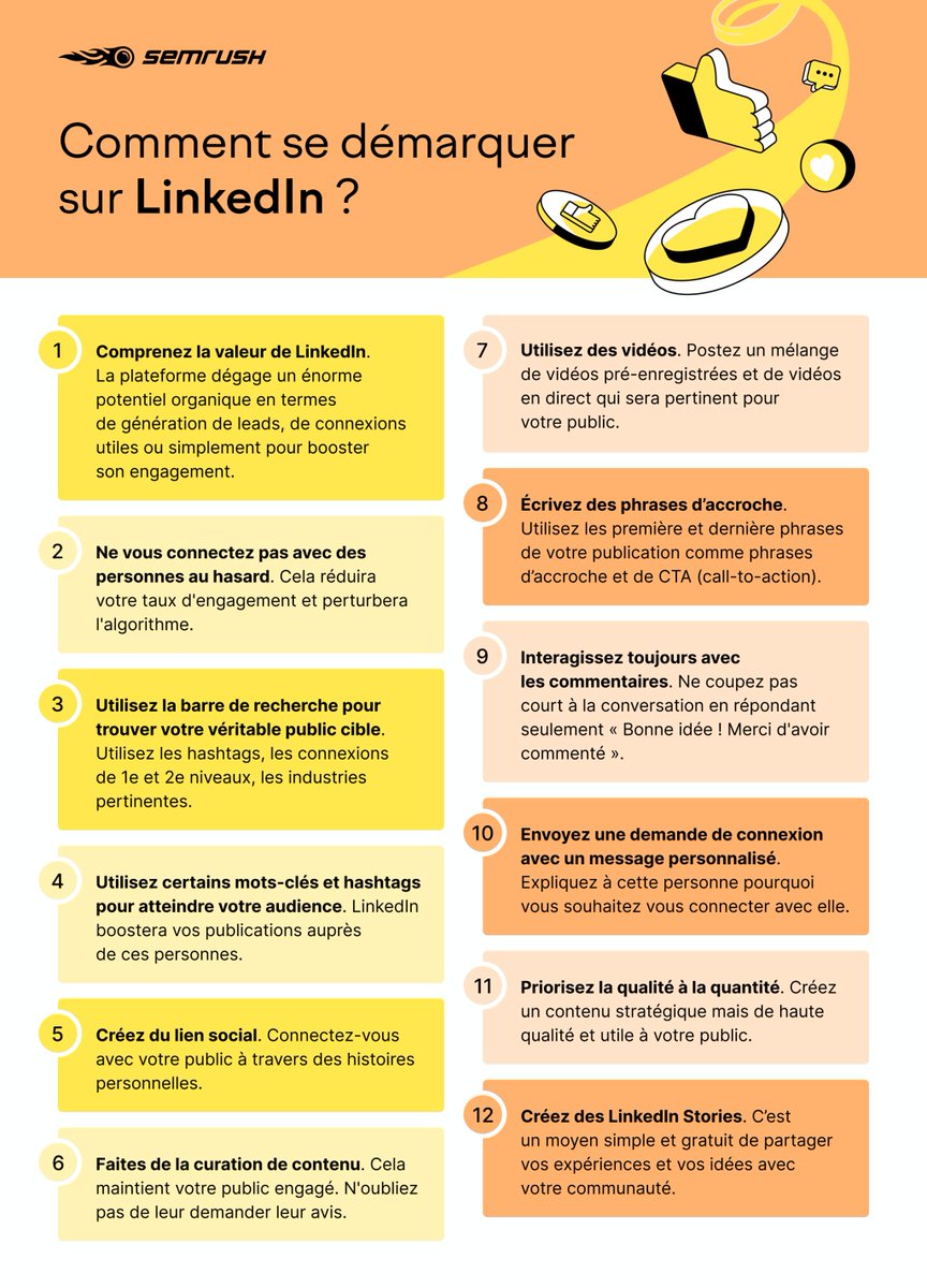 semrush_fr's tweet photo. Comment se démarquer sur #LinkedIn ? ⭐️

Retrouvez plein d'astuces ici 👉 https://t.co/9gbGaT7uJu

#SocialMedia #CM https://t.co/AN8N1IV2VC