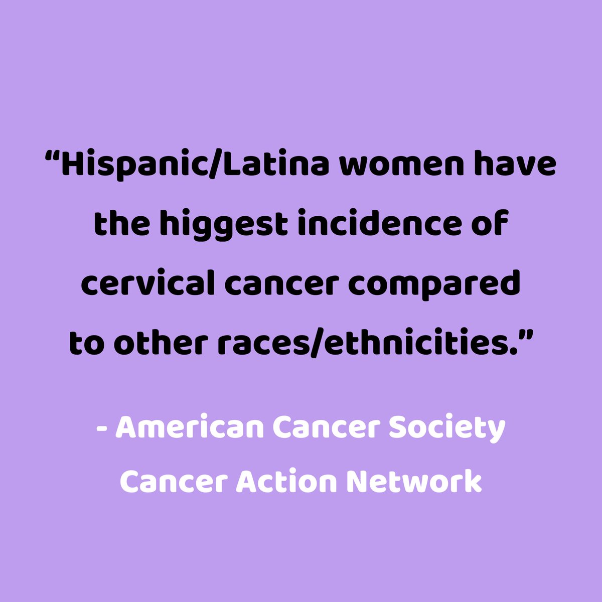 GetYourScreen's tweet image. It is important for all women to #GetYourScreen but especially those who face increasing #disparities in cervical cancer rates #latinahealth