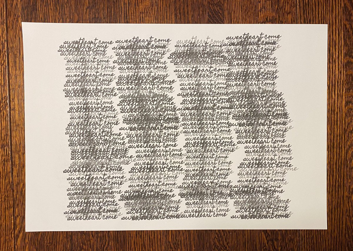 5/ after I designed the letter, I tried printing it out on normal 8.5x11 paper, but once it was folded it was quite small and not the look that I wanted