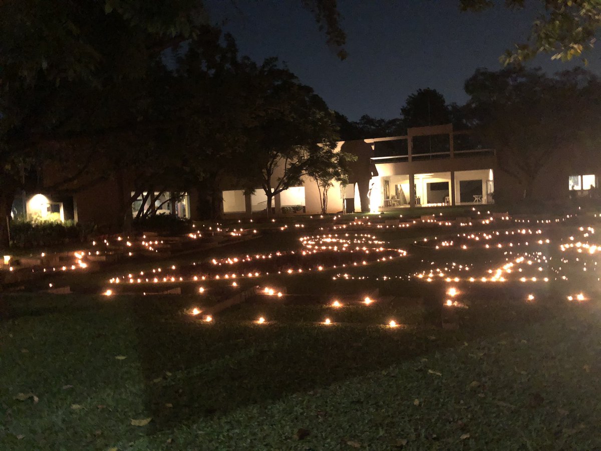 It is a Diwali tradition at IUCAA that second year students will choose the annual theme, and decorate IUCAA with traditional diyas and rangoli, but with a contemporary twist. All students and postdocs at IUCAA team up to create this Diwali magic.Happy Deepavali everybody!