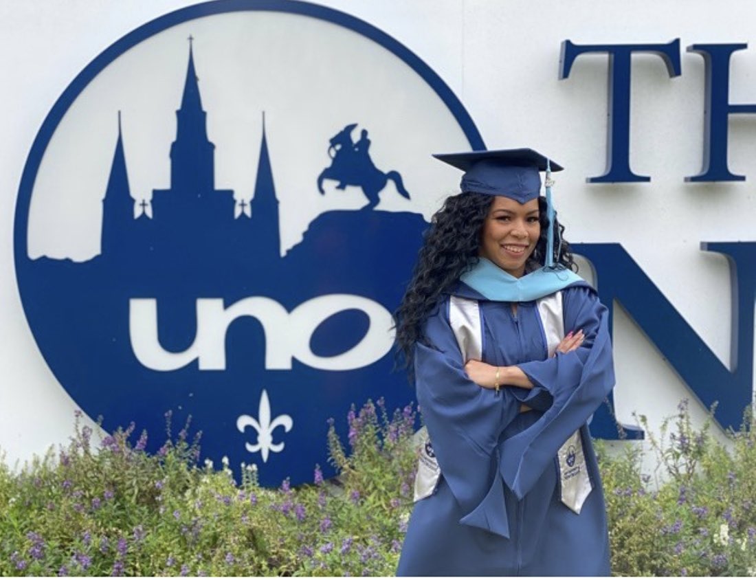 DrTBT's tweet photo. Congratulations ⁦@tatea_time⁩ on receiving your Masters Degree in Higher Education Administration from the University of New Orleans! The legacy continues...⁦@BigRodT⁩ ⁦@RoddyPiper_⁩ https://t.co/ZUnhTk5KmV