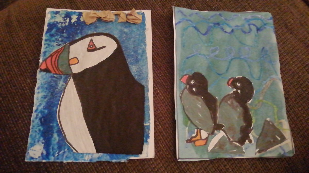 jowraige's tweet photo. Lovely postcards for Granny and Grandma in Chester @mill_view @the_big_draw 
#puffinpost https://t.co/2WMq1EPfIK