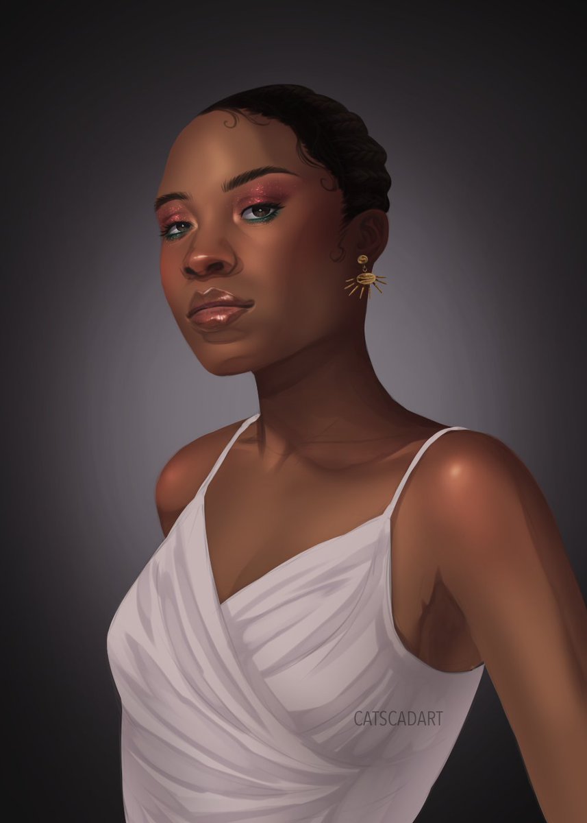 catscadart's tweet photo. Portrait d'une artiste talentueuse, musicienne, chanteuse Oléma ✨ https://t.co/RUh3lS4htO