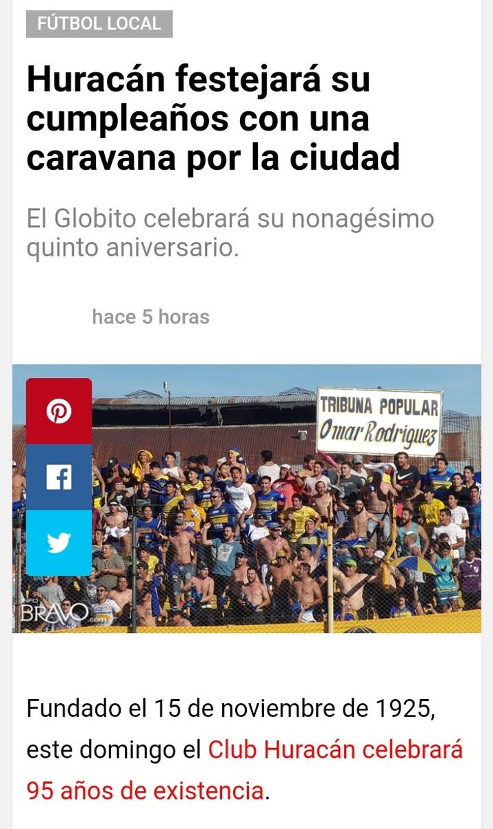 HuracanSR's tweet photo. Caravana por los 95 años de Huracán!
Info vía: @infobravosr. https://t.co/3O8FHJTKoV