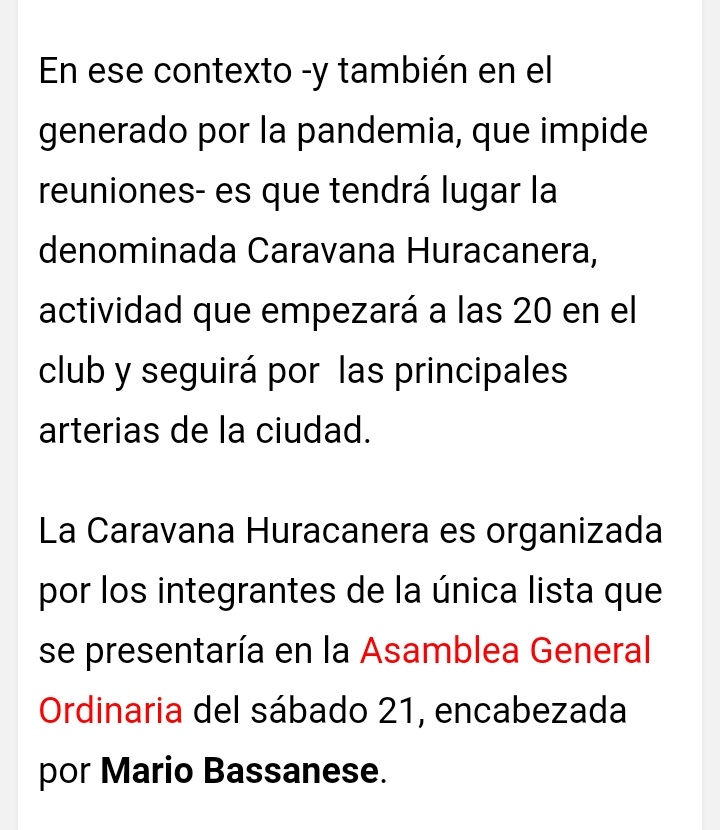 HuracanSR's tweet photo. Caravana por los 95 años de Huracán!
Info vía: @infobravosr. https://t.co/3O8FHJTKoV