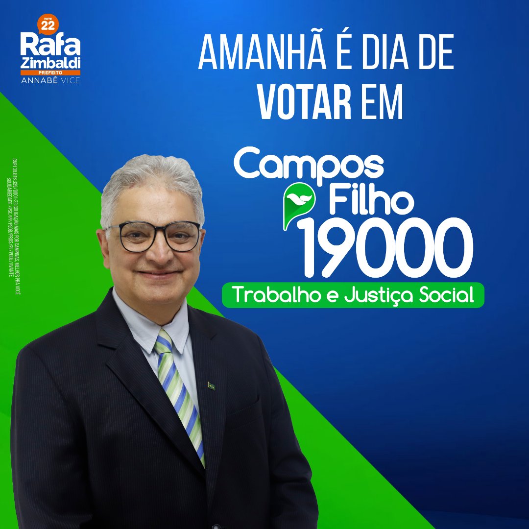 VerCamposFilho's tweet photo. Peço seu apoio e voto ,pelo Podemos de Campinas 19.000. https://t.co/OZ5Ocphjie