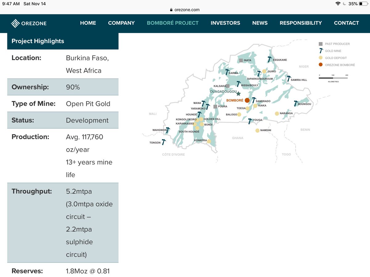 Orezone Gold  $ORE.v  $ORZCF latest webcast. Main points: debt is a few weeks away, Engineering & Mining contractor selection a month away, supportive shareholders, & analyst coverage is building.Last chance to get aboard this train. $ORE.wt  #Africa  #Mining  #Gold  #TSXV