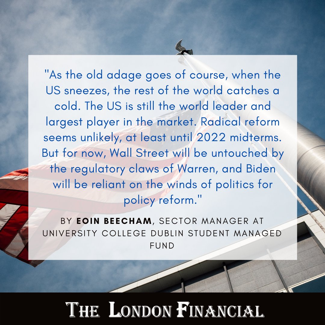 In our latest article, Eoin Beecham, Sector Manager at University College Dublin Student Managed Fund discusses the likely effects of a political stalemate. 
Read the article here: thelondonfinancial.com/post/political…

#uselections2020 #markets #politics