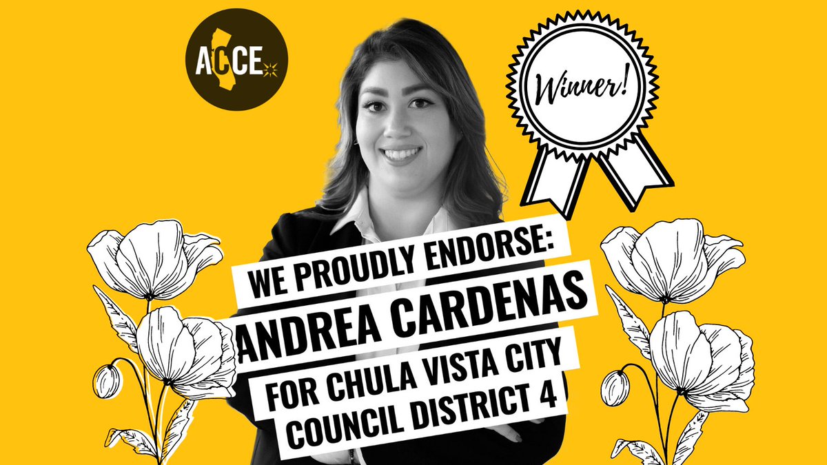 CalOrganize's tweet photo. Congratulations, Chula Vista City Councilmember-elect @votecardenas Andrea Cardenas! ACCE members are looking forward to working with you soon to ensure we #CancelRent, ensure there are #NoEvictions during this pandemic, and make #HousingIsAHumanRight a reality! https://t.co/sHiJkSMKqw
