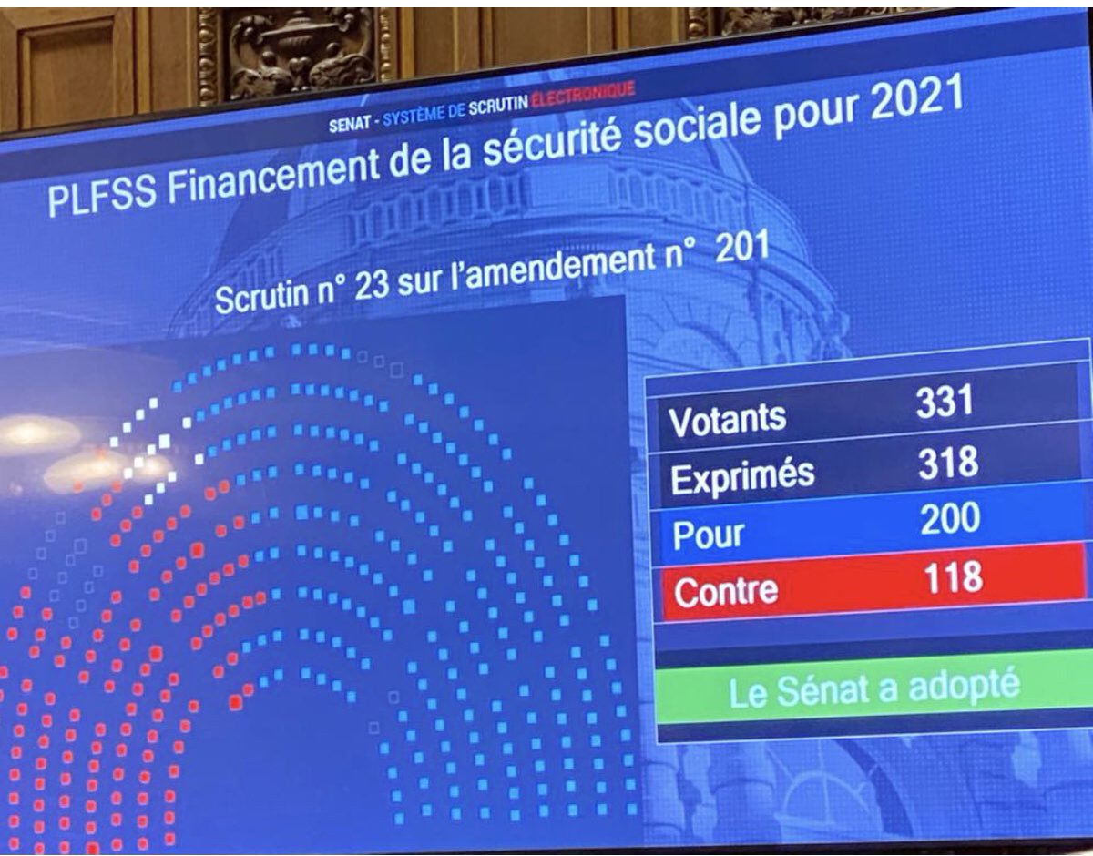 BernardJomier's tweet photo. Scène surréaliste au sénat. Alors que les français souffrent d’une crise sanitaire, économique et sociale sans précédent, que vote la majorité LR ? Un amendement réforme des retraites qui ajoute des années de travail et réduit de facto les pensions. Leçon de politique hors sol... https://t.co/WL8KTz4jQp
