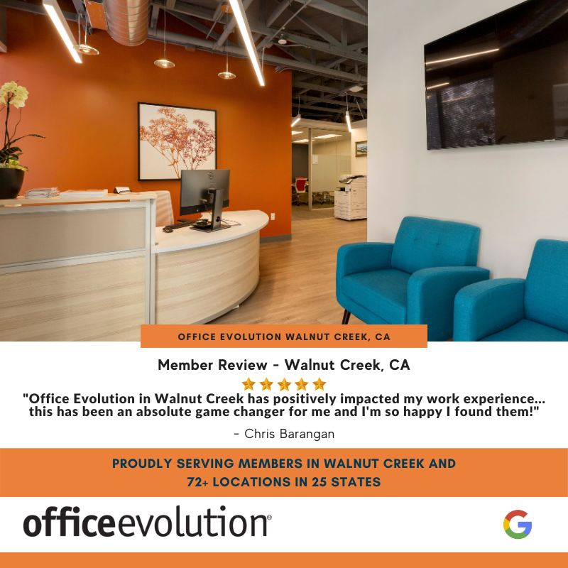 OE_WorkSpaces's tweet photo. Nationwide, Office Evolution offers flexible workspace that is close to home, with private offices and a great culture. Hear what our members are saying:

#OfficeEvolution #OEWalnutCreek #nationwidenetwork #GameChanger #OEDifference https://t.co/aG6ACNySk1