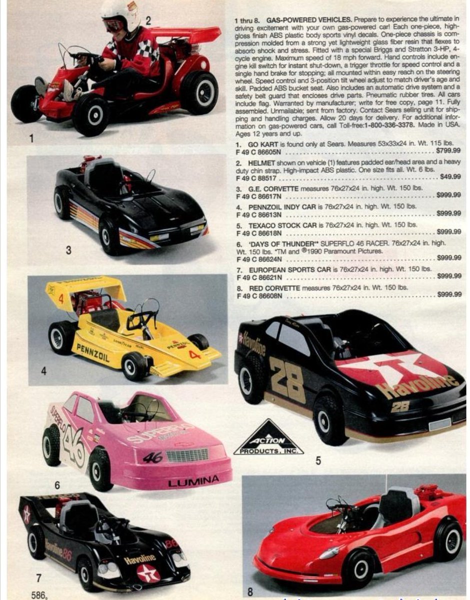 nascarman on Twitter "1998 defined by one page in the Sears catalog