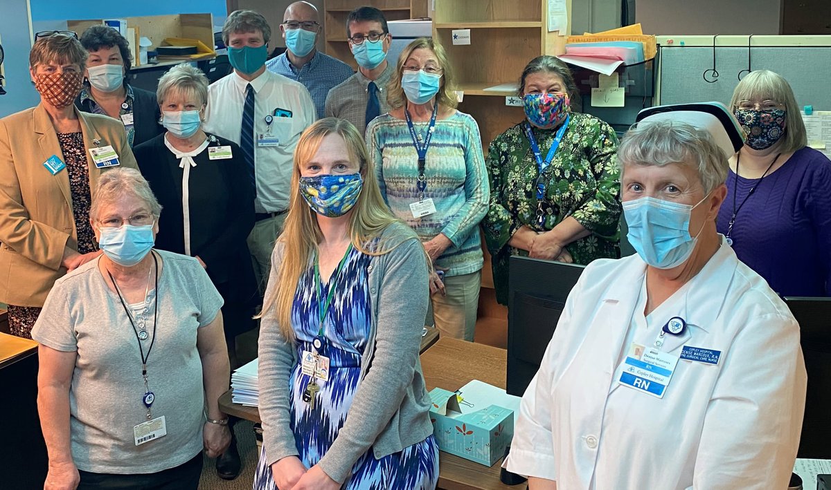 Farewell and best wishes to long-time Copley Hospital employee Betsy Cookson. After 33 1/2 years, she's ready to retire. We will miss you Betsy, and thank you for your dedication to Copley and for your many years of caring for all of us.