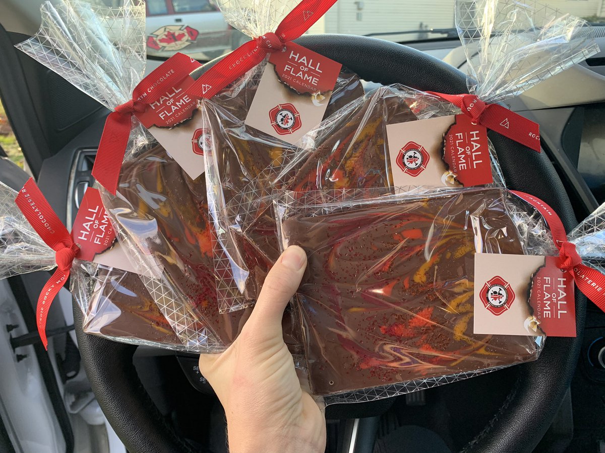 Had to make a detour to #courtenay to grab some <a href="/IAFF18/">Van Fire Fighters</a> charity chocolate bars. I mean, how can you go wrong? Chocolate and supporting <a href="/BCBurnFund/">BCPFF Burn Fund</a>, two of my favorite things! 

Bars are $10 each with $5 going to charity - available at Rocky Mountain Chocolate Factory.