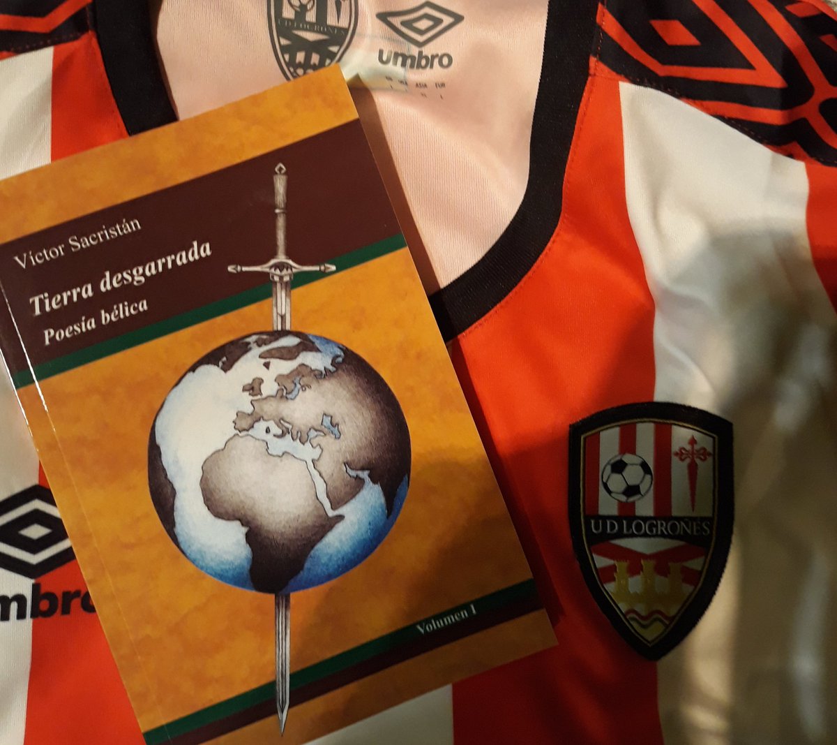 PoetaVictorSacr's tweet photo. Te propongo un plan para mañana domingo: ¿frío y lluvia?,no pasa nada. Buena lectura #TierraDesgarrada y luego @UDLogrones 📺
#LigaSmartBank 
#LogronesSabadell 
⚪🔴 https://t.co/mVBvNiGgtX