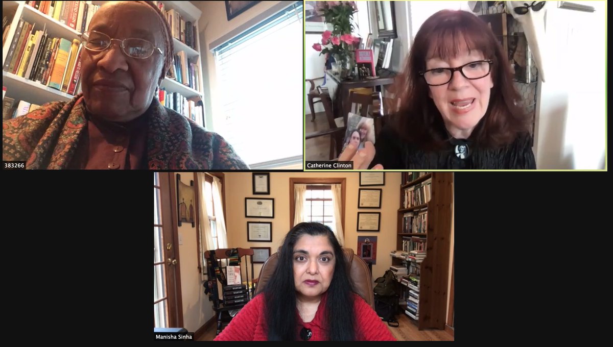 Watching the @TheLincolnForum and it is great as always! Of course, love watching my girls @ProfMSinha and Professor Catherine Clinton is always a thrill!!! Their discussion on Harriet Tubman is enlightening!!! Thanks so much!!!