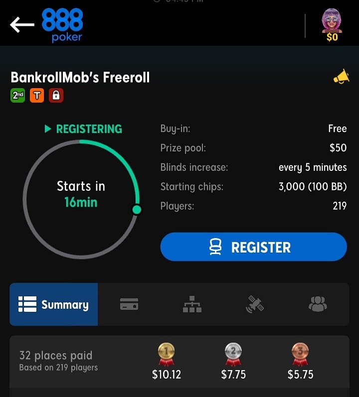 Freeroll Freeroll