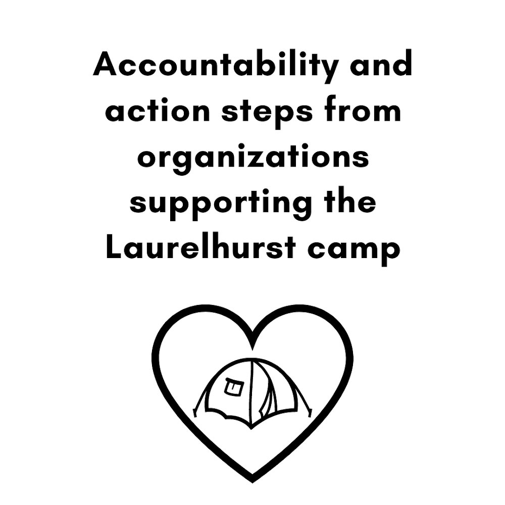 As organizations who are supporting Laurelhurst, we're excited to see so much energy towards stopping the sweeps.We would like to remind folks that we're in someone's home and need to be respectful. Full statement on behalf of folks living at Laurelhurst below: