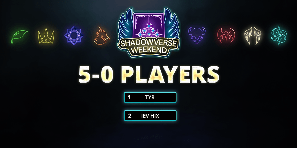 The morning session of the November SV Weekend has come to an end, and we've got some new members of the 5-0 Club! Congratulations to Tyr and IEV HiX on achieving a perfect run in Round 1! 

Registration for Round 2: Rotation will close in an hour, so make sure you get signed up!