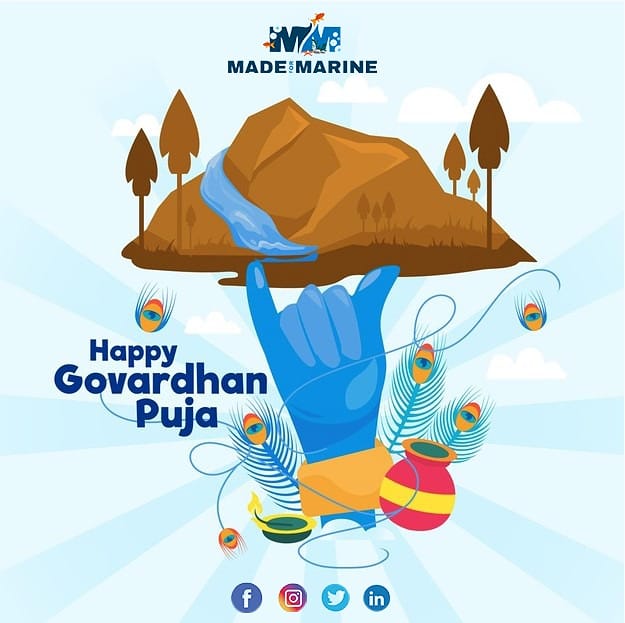 MadeforMarine's tweet photo. May this special day of Govardhan Puja bring you success, wealth and love. May lord Krishna bless you and your family right from heaven above. https://t.co/VAINc6kbeQ