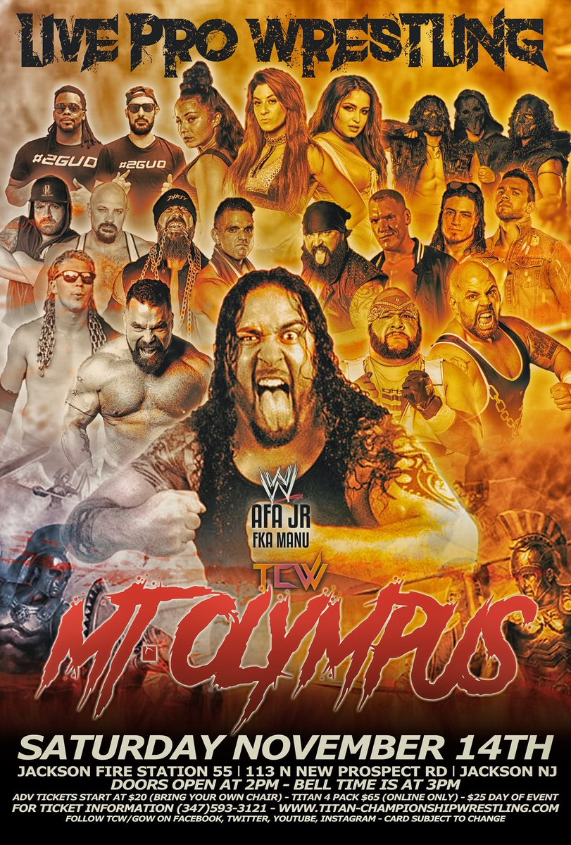 djm1202's tweet photo. @gruntstyle_MERC is my pick to climb Mt. Olympus, throw everyone from the top, and stand alone as the first ever @TiTanChampions1 heavyweight champion!!🇺🇸🪖🏆 #TCW #MtOlympus #gruntstyle #TrueAmericanHero #Oorah #OverAndOut

MERC 📷Kim Holzmiller Falzarano https://t.co/IDx8T9uxYp