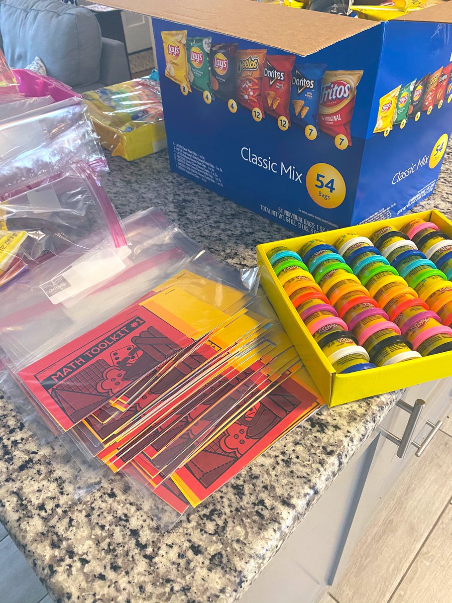 MrsPaigeHunt's tweet photo. 3rd Grade Math Tool Kits are getting an extra little something special for deployment on Thursday &amp; Friday! ... we sure do miss &amp; love our students ♥️.  @HazelgroveKck @kckschools #3rdGrade #teamworkmakesthedreamwork https://t.co/5ahoES6E0p