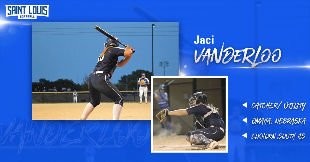 SLUSoftball's tweet photo. Excited to announce Jaci Vanderloo as newest addition to the Billiken Softball family!  Welcome to SLU! https://t.co/ggRJIcNtk8