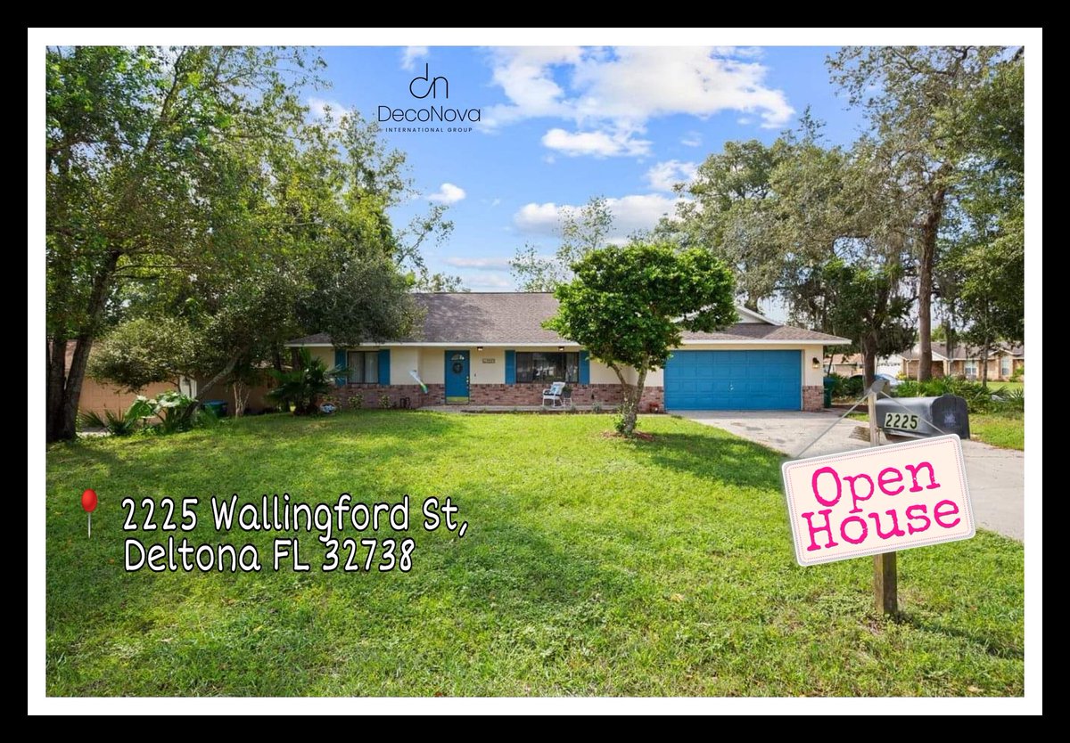 ❤️🏡 You should join us at the Open House!

When: Sunday, November 15, 2020 from 1pm to 5pm

Where: 2225 WALLINGFORD ST, DELTONA, FL 32738

#realestateinvestor #firsttimehomebuyer #deltonaflorida #realestateagents